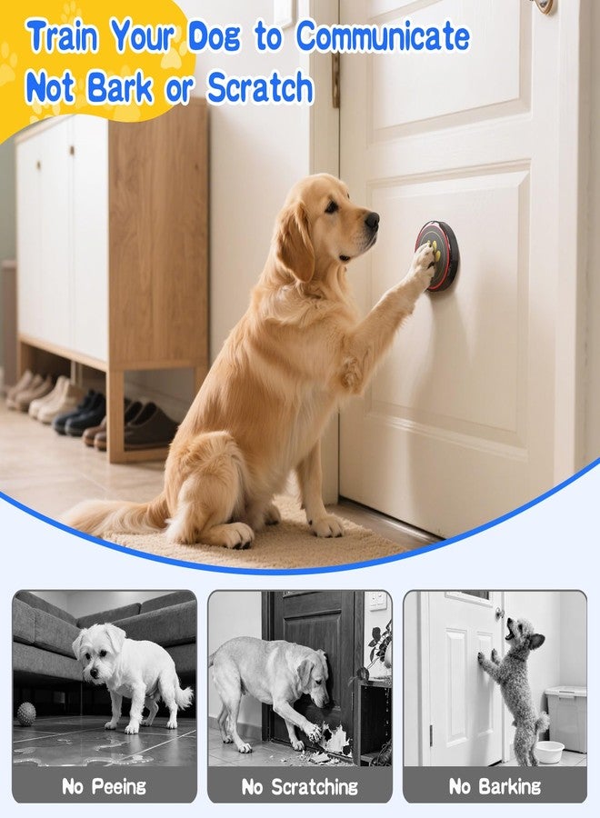 ChunHee Dog Door Bell for Potty Training – Wireless Doggie Doorbell to Go Outside, 1.6in Touch Surface, Easy for Puppy & Adult Dogs, IP55 Waterproof, 500FT Range, 55 Ringtones, Adjustable Volume - Image 3
